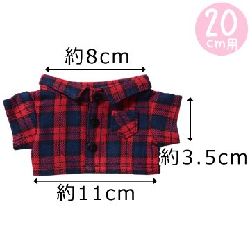 チェックシャツ　20cmの画像