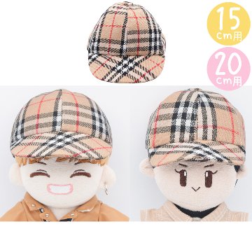 ブランドチェックキャップB　15cm/20cmの画像