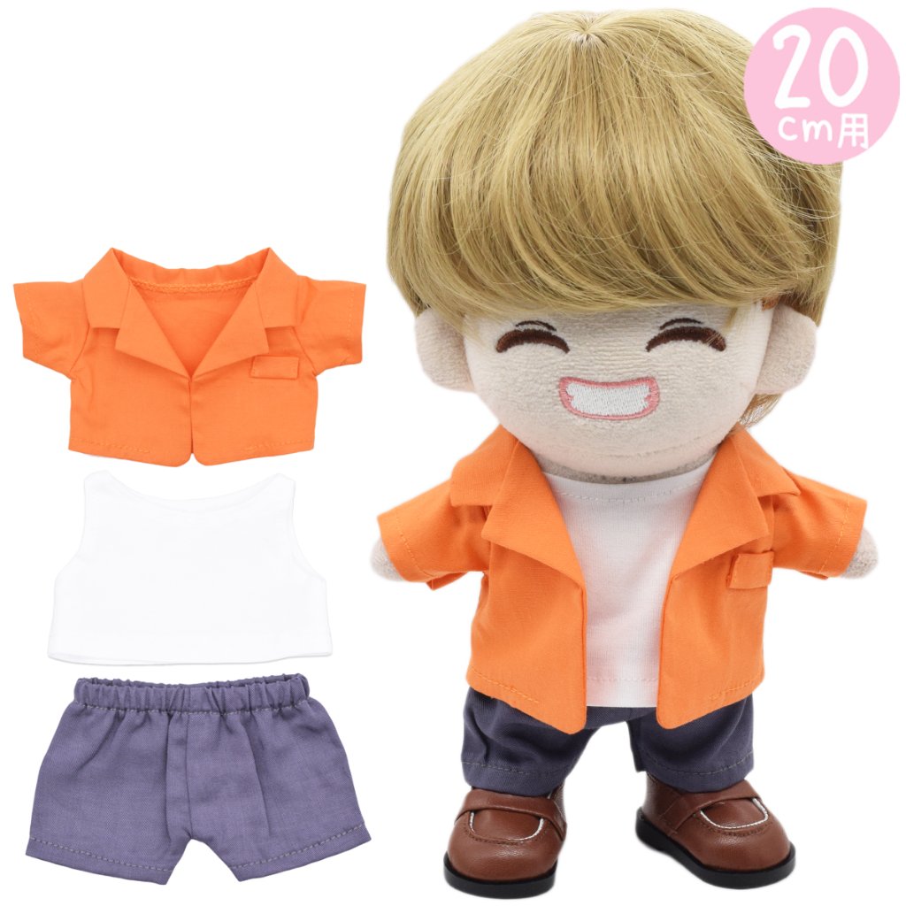 オレンジジャケットセット　20cmの画像