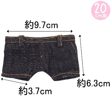 デニムパンツ(ベルトループ)20cm画像