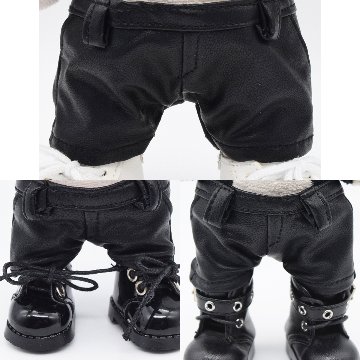 レザー風パンツ(ベルトループ)10cm/15cm/20cmの画像