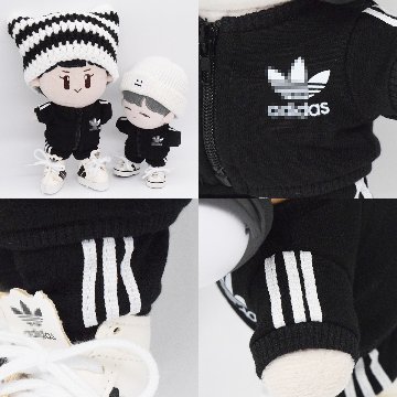 ブラックジャージセットA　10cm/15cm/20cmの画像