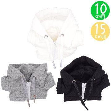 ジップアップフーディ　10cm/15cmの画像
