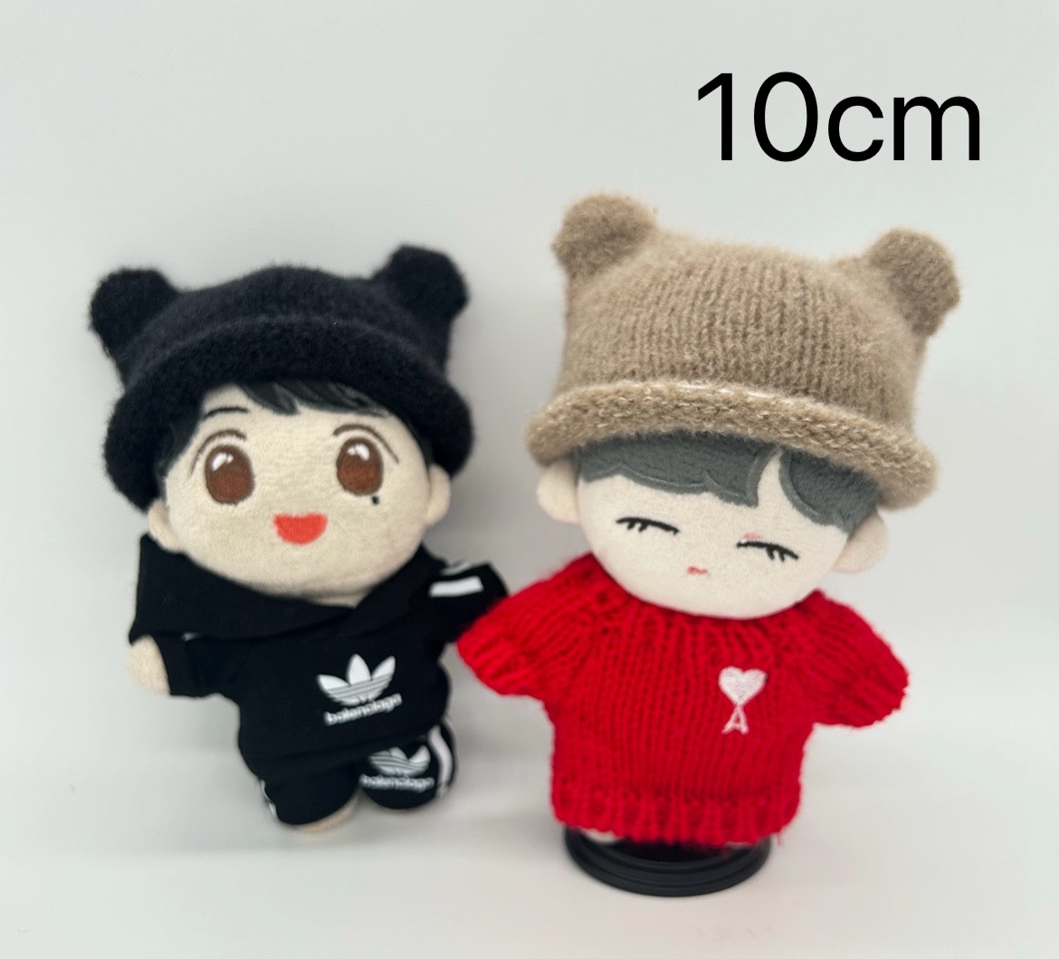 ニットビーニー🐻10cmの画像