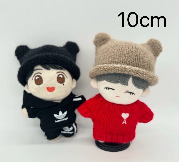 ニットビーニー🐻10cmの画像