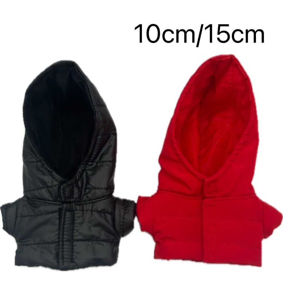 フード付きダウンコート　10cm/15cmの画像