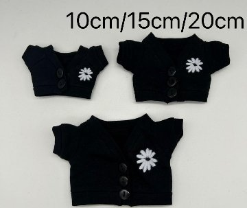 【在庫販売】ブラックカーディガン🌼　10cm/15cm/20cmの画像