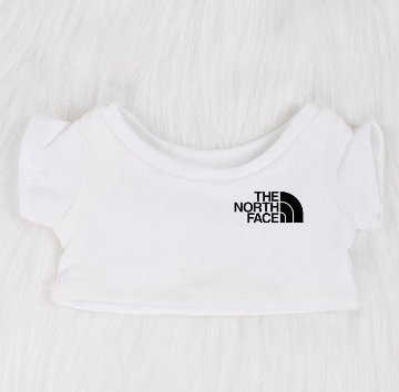 【予約】ホワイトT tnf　10cm/15cm/20cmの画像