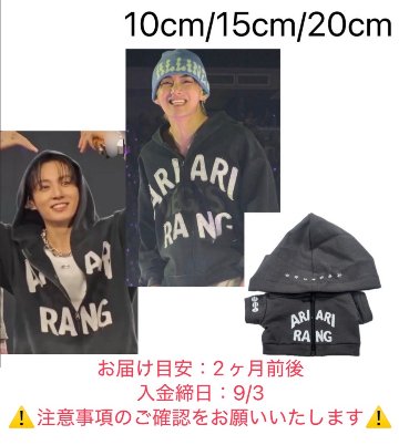 【予約】グレーフーディ♡ARIRANGの画像