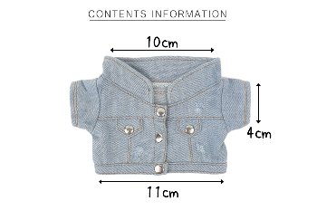 ダメージ デニムジャケット 20cmの画像