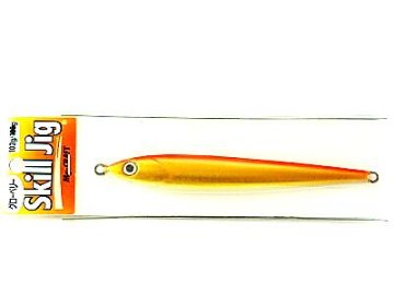 スキルジグ １０２ｇ 矢羽 オレンジゴールド グローベリー画像