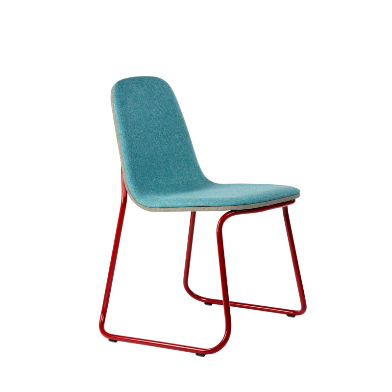 siren chair (frame/ red , seat/ gray & light blue)の画像