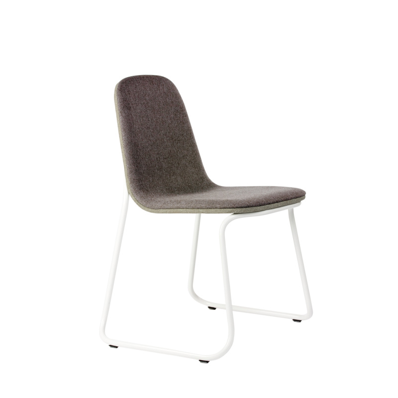 siren chair (frame/ white , seat/ gray & medium gray)の画像