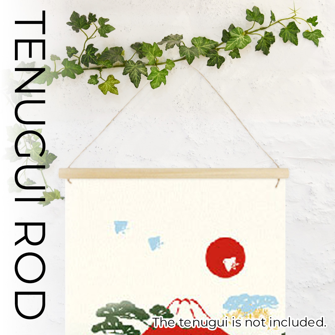 木製てぬぐい棒【マグネット式】/ Rod for Decorating Tenugui (Magnetic)の画像