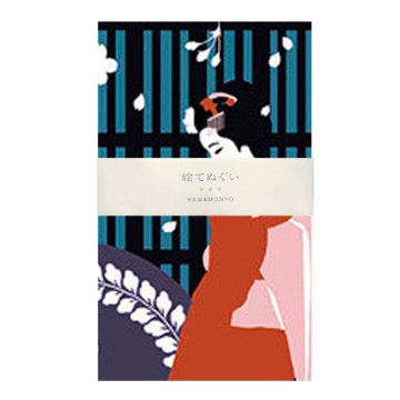 絵てぬぐい「桜舞妓」/ Geisha Standing under Cherry Blossomsの画像