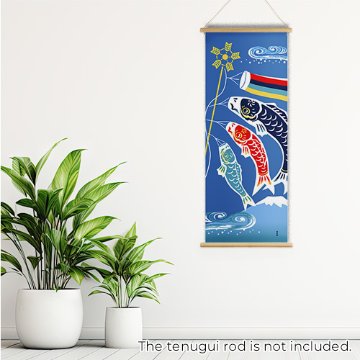 絵てぬぐい「洒落鯉のぼり」/ Carp Streamers&Mount Fujiの画像