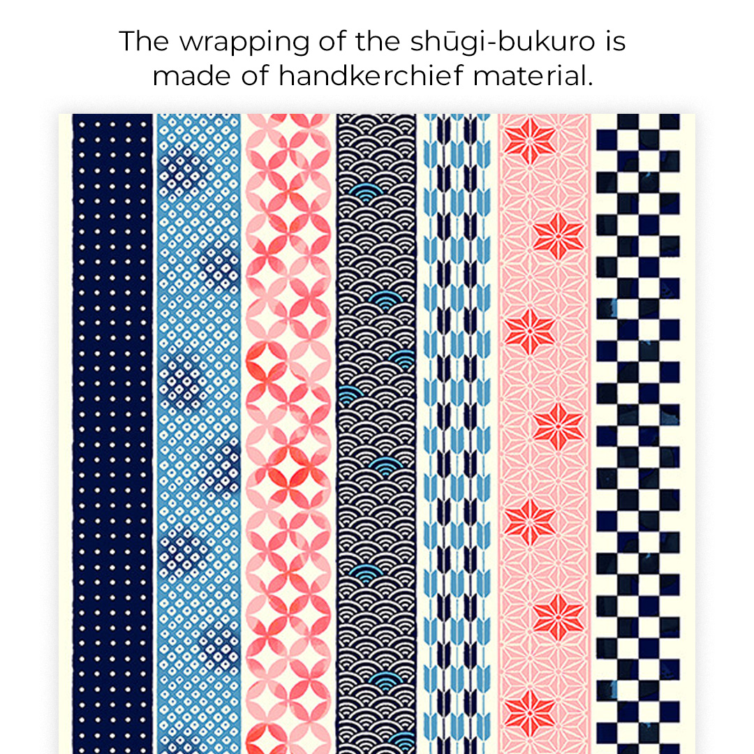 てぬぐいハンカチでつくる ご祝儀袋「吉祥文様縞」/ Auspicious Striped Patternの画像
