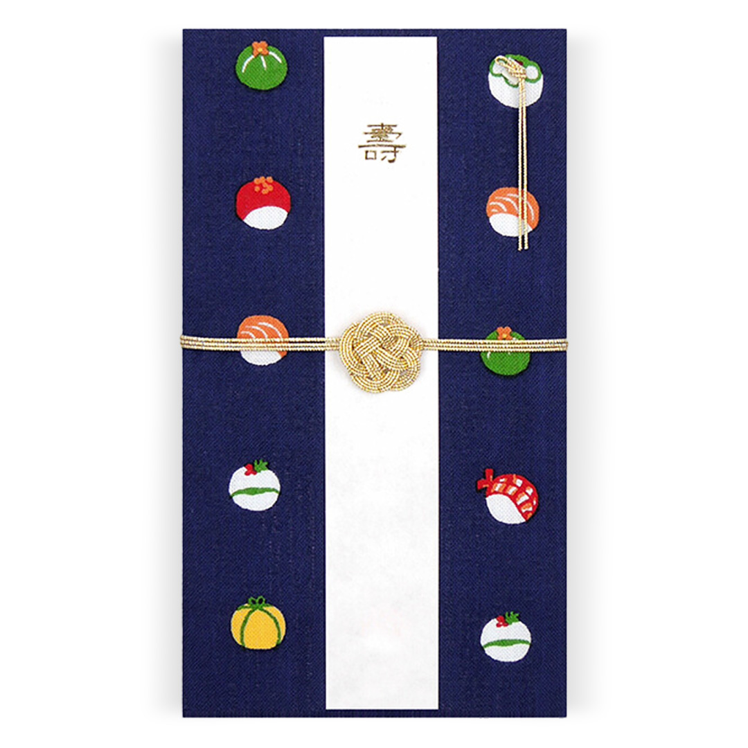 てぬぐいハンカチでつくる ご祝儀袋「てまり寿司」/ Temari Sushiの画像