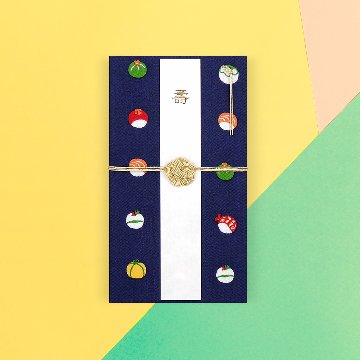 てぬぐいハンカチでつくる ご祝儀袋「てまり寿司」/ Temari Sushiの画像