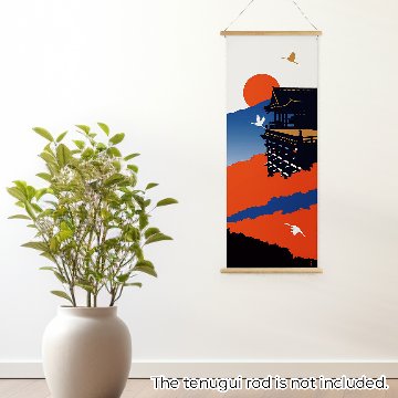 絵てぬぐい「夕日に染まる」/ Tenugui:Kiyomizu-dera Temple bathed in the setting sunの画像