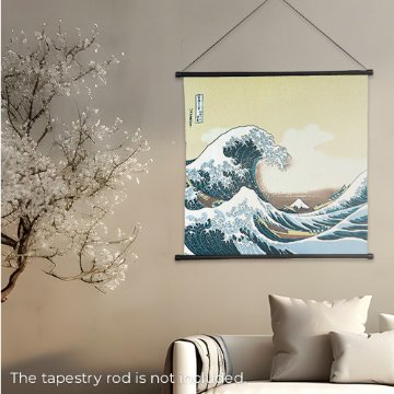 アート風呂敷「浮世絵 葛飾北斎 波裏に富士」/ Ukiyo-e "Katsushika Hokusai, The Great Wave off Kanagawa"の画像