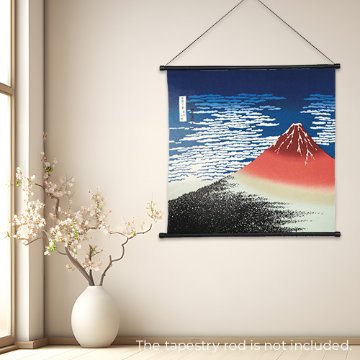 アート風呂敷「浮世絵 葛飾北斎 赤富士」/ Ukiyo-e "Katsushika Hokusai,Red Fuji"の画像