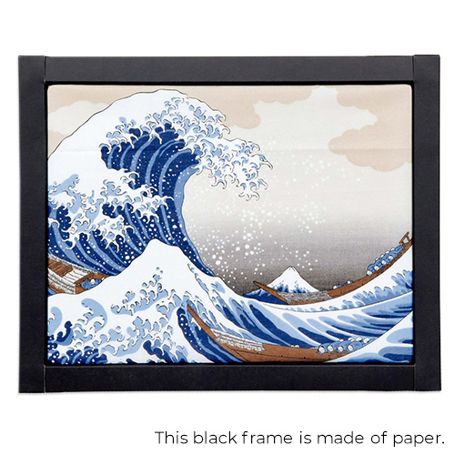 アートフレームハンカチ「葛飾北斎/富嶽三十六景：神奈川沖浪裏」/Art Frame Handkerchief Katsushika Hokusai / Thirty-six Views of Mounの画像