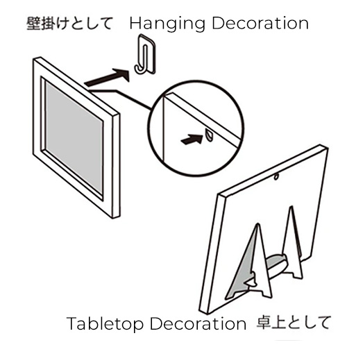 アートフレームハンカチ「葛飾北斎/富嶽三十六景：神奈川沖浪裏」/Art Frame Handkerchief Katsushika Hokusai / Thirty-six Views of Mounの画像
