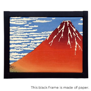 アートフレームハンカチ「富嶽三十六景：凱風快晴(赤富士)」/Art Frame Handkerchief Katsushika Hokusai / Thirty-six Views of Mount の画像