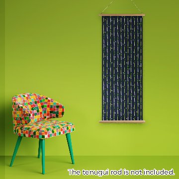 おしゃれでかわいい柄のてぬぐい / Whimsical Tenugui :「白ネギ縞」/ White Leek Motifの画像