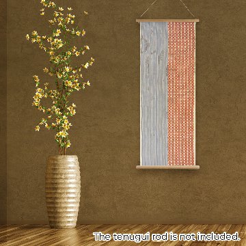 かわいい日本柄のてぬぐい / Kawaii Pop Tenugui : 七宝花と縞」/ Shippo & Stripe Patternの画像