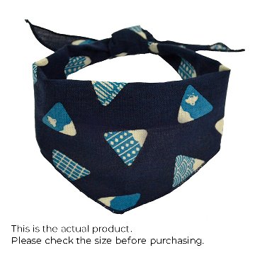 ペット用バンダナ「富士山むすび」/Dog & Cat Bandana:Onigiri Fuji Patternの画像