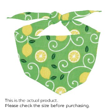ペット用バンダナ「レモン唐草」/Dog & Cat Bandana:Lemon Arabesque Patternの画像