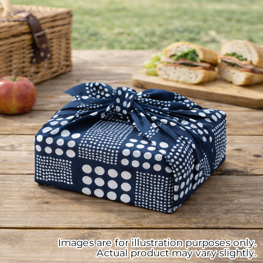 モダン柄てぬぐい「ドットネイビー」/ Modern Patterns TENUGUI:polka dot navyの画像