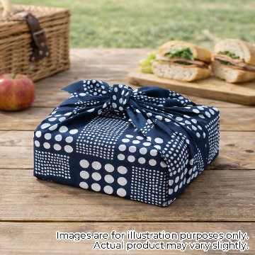 モダン柄てぬぐい「ドットネイビー」/ Modern Patterns TENUGUI:polka dot navyの画像