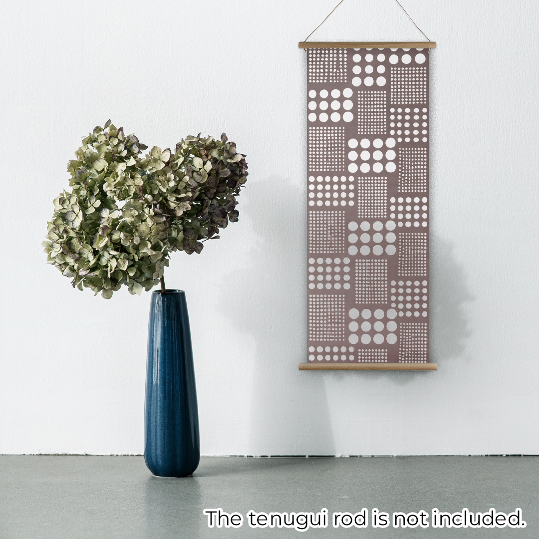 モダン柄てぬぐい「ドットグレー」/ Modern Patterns TENUGUI:polka dot grayの画像