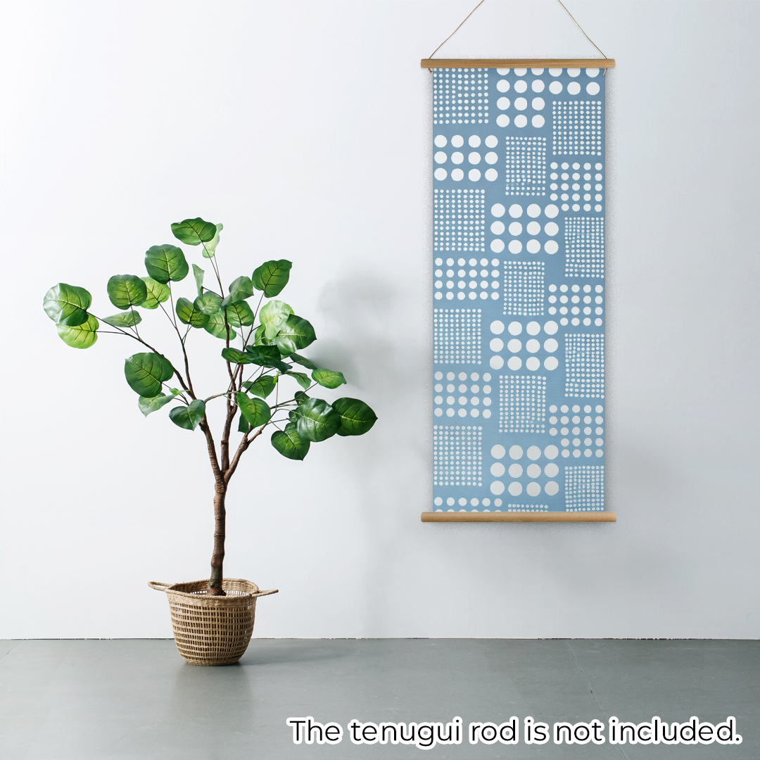 モダン柄てぬぐい「ドットブルー」/ Modern Patterns TENUGUI:polka dot blueの画像