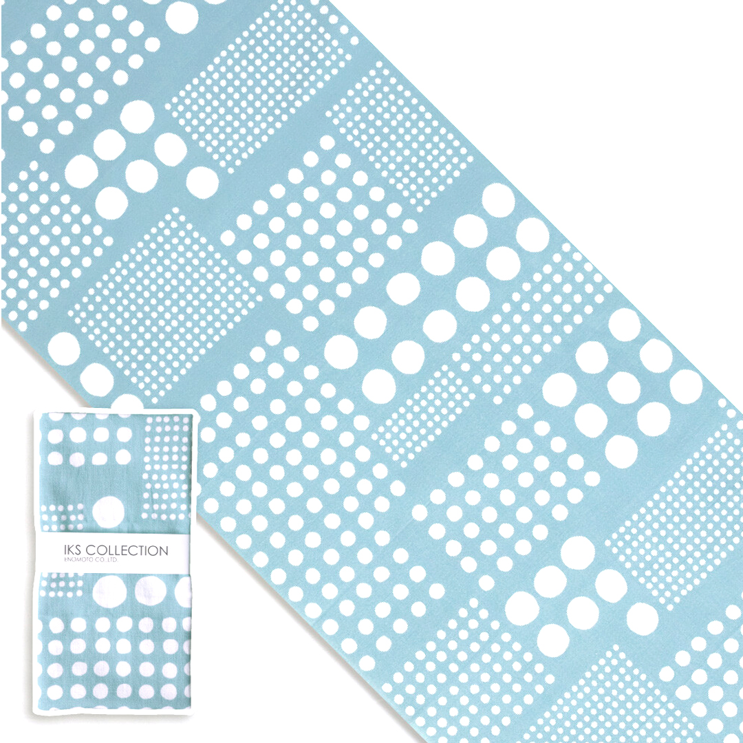 モダン柄てぬぐい「ドットブルー」/ Modern Patterns TENUGUI:polka dot blueの画像
