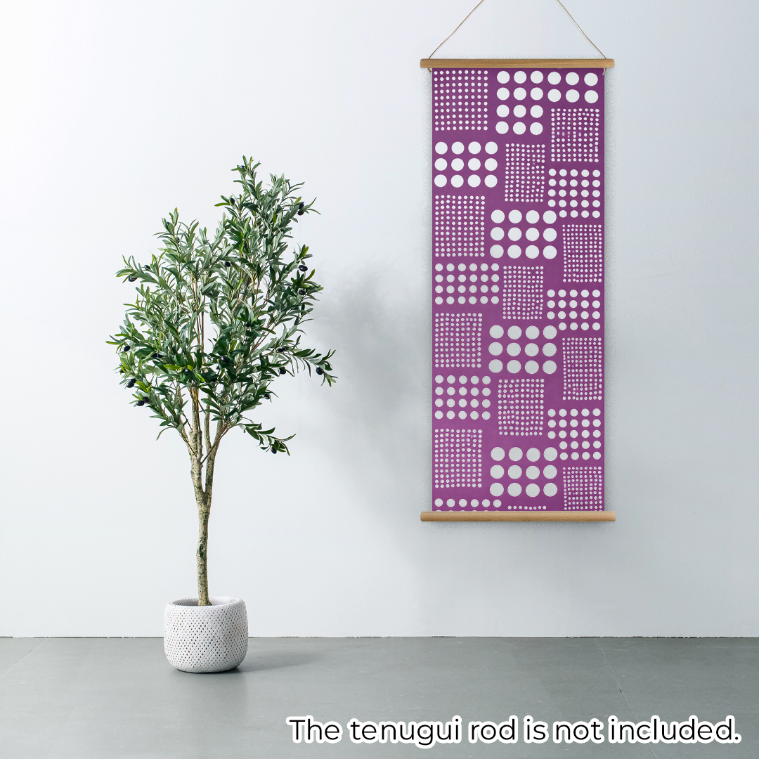 モダン柄てぬぐい「ドットパープル」/ Modern Patterns TENUGUI:polka dot  purpleの画像