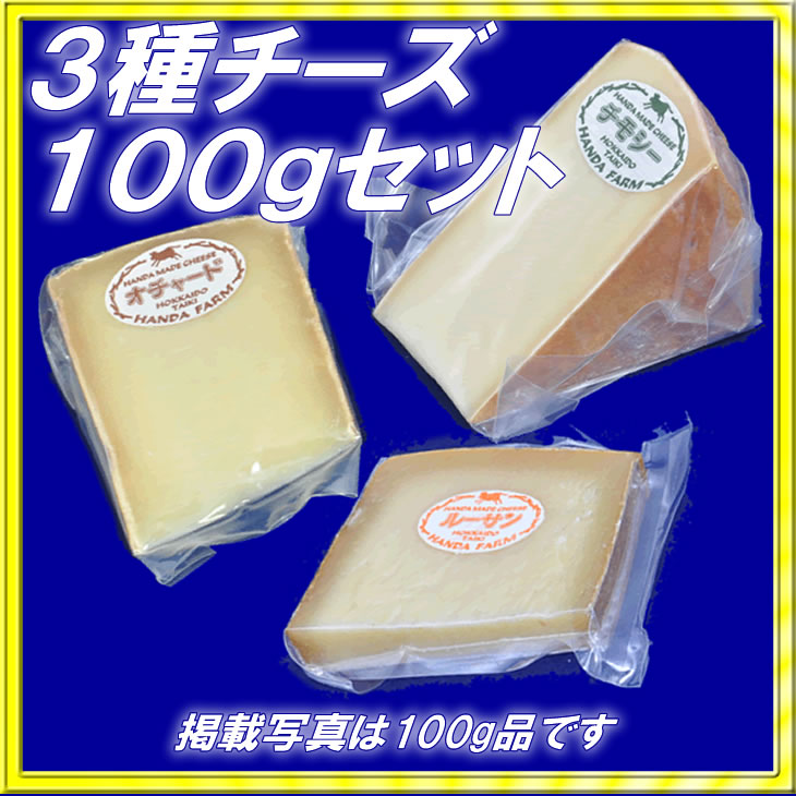 半田ファーム【３種チーズ】各１００ｇセット 【本格的ナチュラルチーズ】【送料込】北海道/大樹町画像