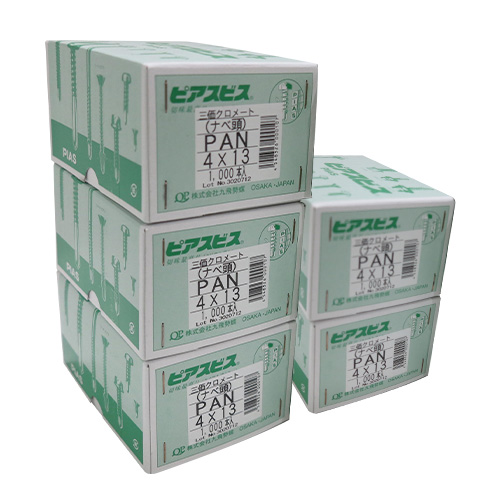 鉄三価クロメート 4×13 1000個入×5セットの画像