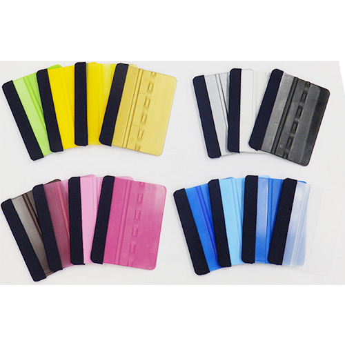 スキージ片面カバー付き ブラック（スエード調・厚み0.5ｍｍ）の画像