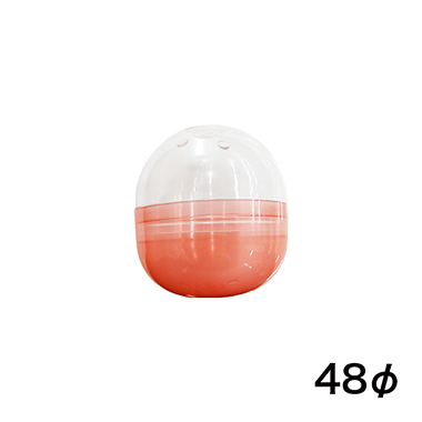 カプセル48φ 透明/半透明赤 1000入の画像