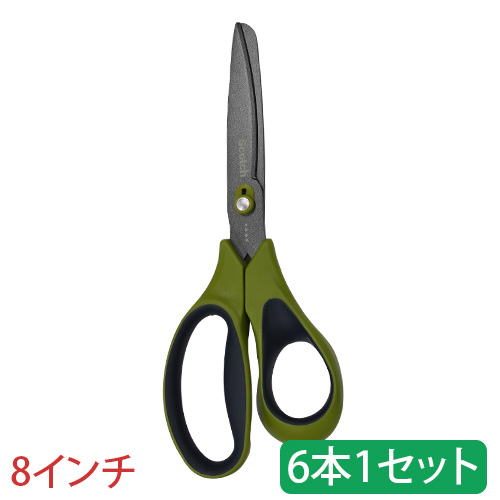 スコッチ梱包開封シザーズ　 8インチ 6本1セットの画像