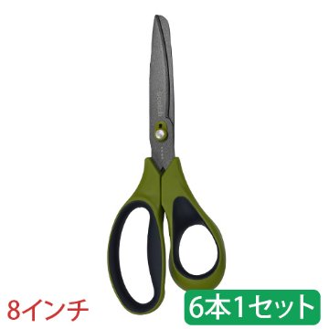 スコッチ梱包開封シザーズ　 8インチ 6本1セットの画像
