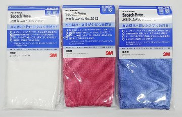 3M スコッチ・ブライト 高耐久ふきん No.2012 3色セットの画像