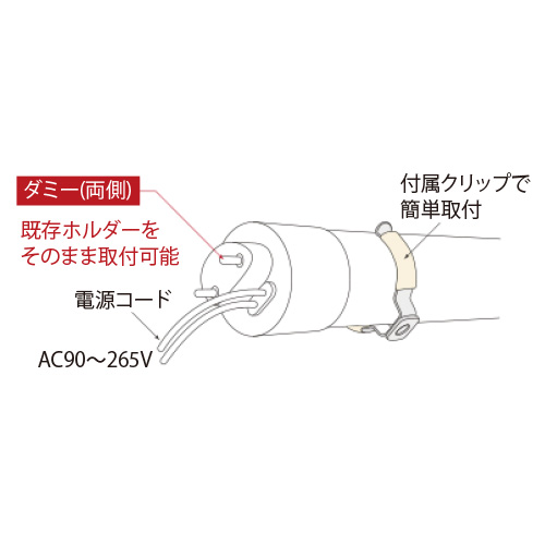 LED内照看板用 防水蛍光灯 両面用 WPJ-40型の画像