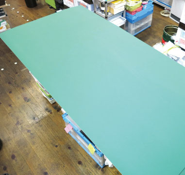 送料サービス！【2枚セット】グリーンカッターマット(無地) 大判サイズ(1000mm×2000mm)の画像