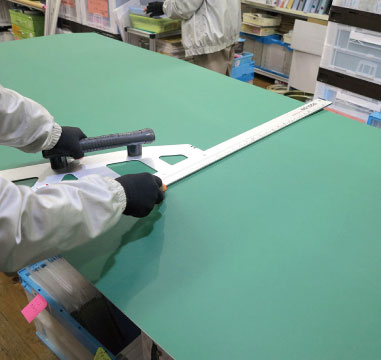 送料サービス！【2枚セット】グリーンカッターマット(無地) 大判サイズ(1000mm×2000mm)の画像