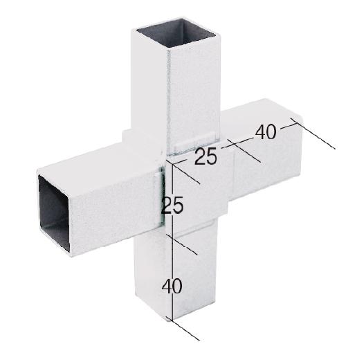 25QJ-6W 25ｍｍ角用アルミコネクター(ホワイト)の画像
